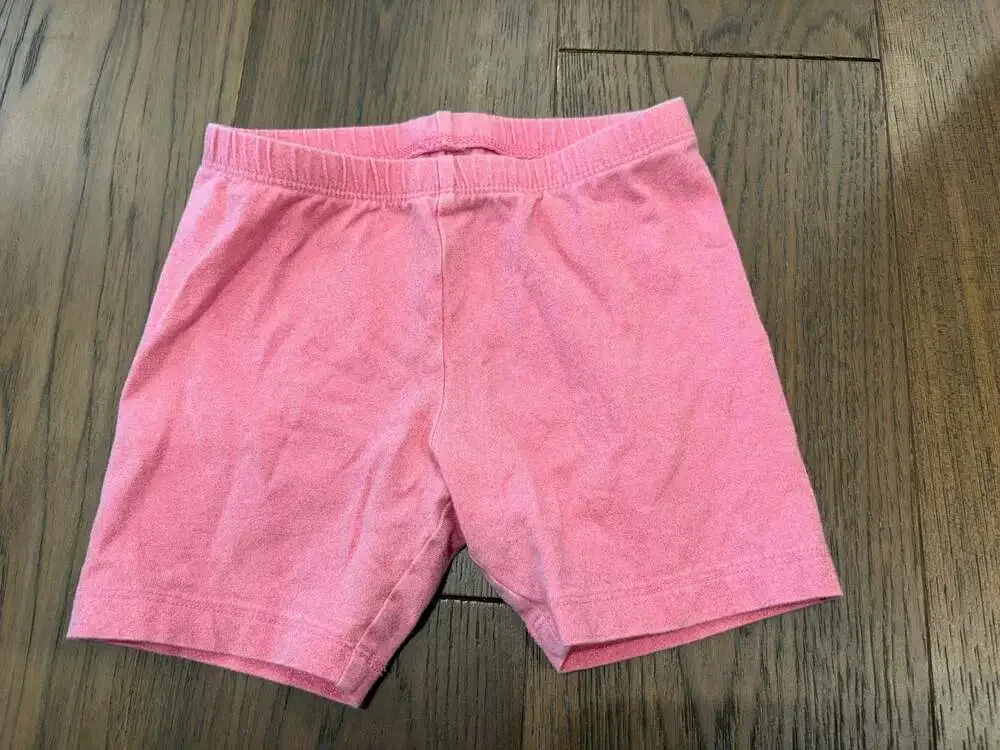 Old Navy Girls Toddler Pink Sparkly Cotton Blend Bike Shorts Size 5T